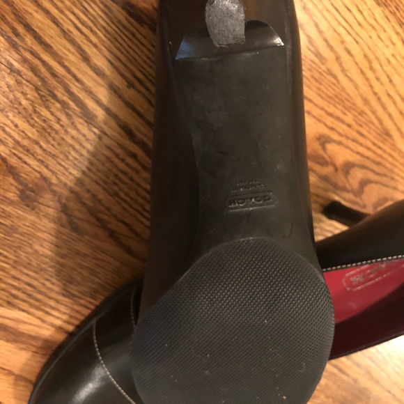 Coach Black Leather Buckle Pumps Heels - Picture 4 of 5